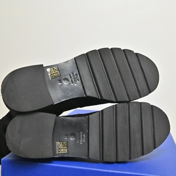 Stuart Weitzman Lowland Lift Jocey Over-the-Knee Suede Tall Black Boot US10 UK8 - Picture 8 of 16